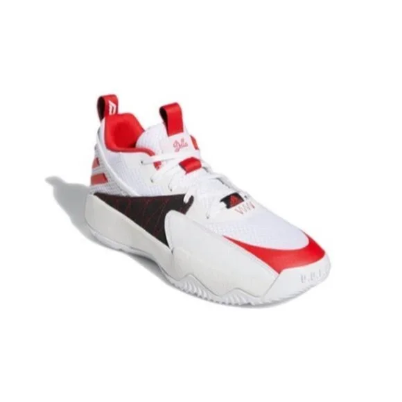 Adidas Dame Certified Low Mens Basketball Shoes White Red GY8965 NEW Multi Sz - Picture 4 of 6